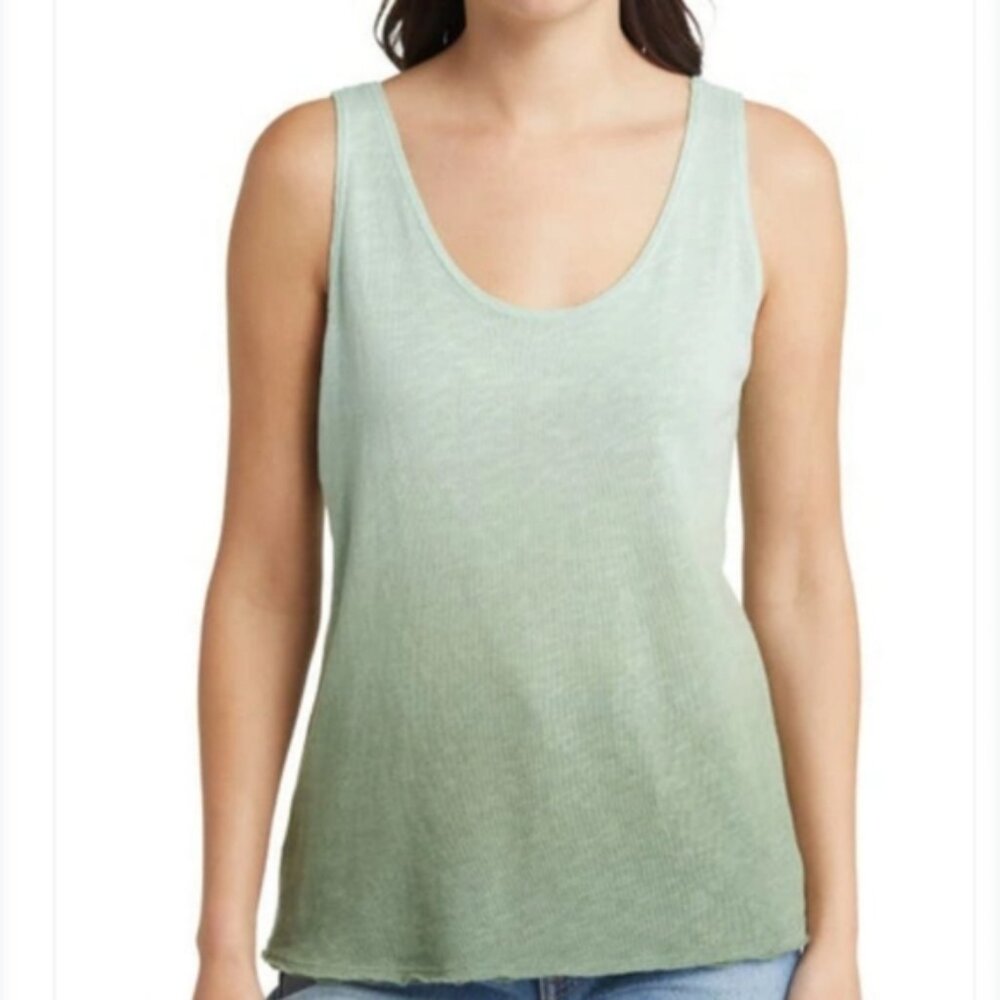 NWOT Treasure & Bond Green Sleeveless Ombre Oversize Top